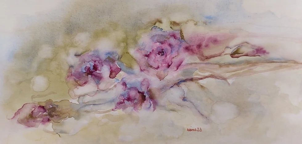 Roses moody-blue